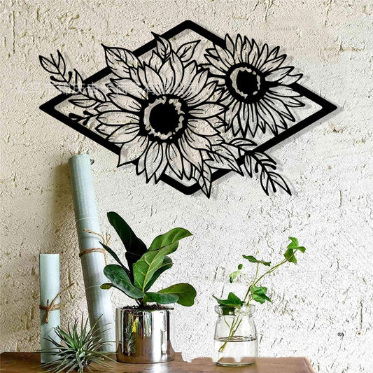 Sunflower Metal Art Wall Decor