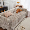 Tassel Sofa Cover with Long Chair