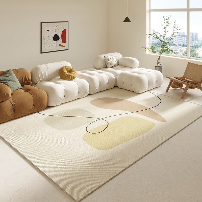 Light Luxury Erasable Living Room Carpet