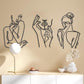 Woman Silhouette Metal Wall Art