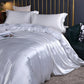 Luxury Double-Sided Silk 4-Piece Bedding Set.