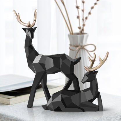 Modern Resin Deer Sculpture