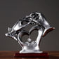 Hand & Heart-Shaped Crystal Figurine