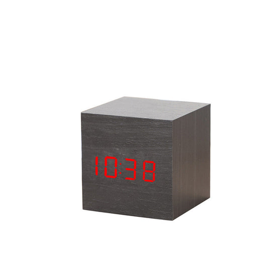 LED Wooden Digital Alarm Clock