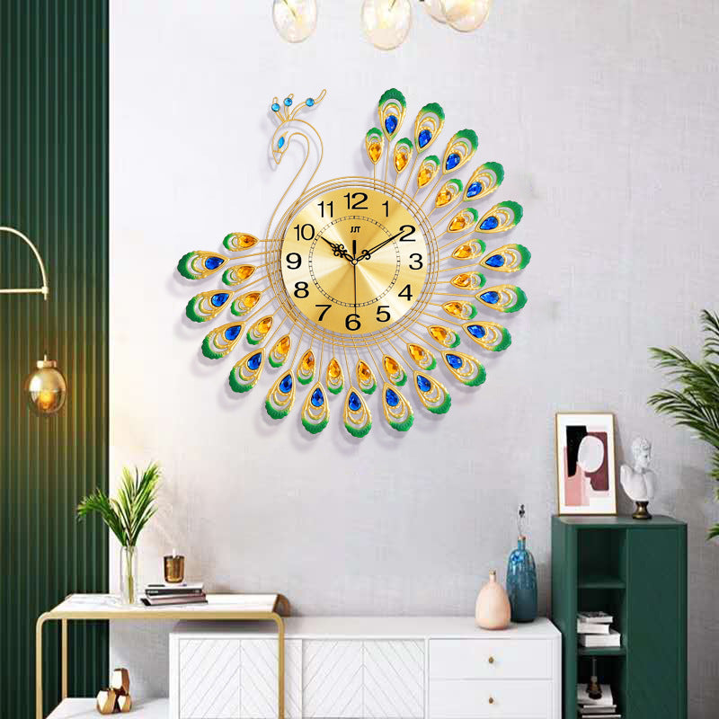 Luxury Peacock Wall Clock