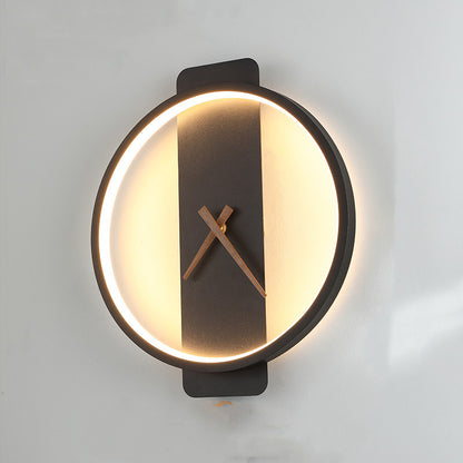 Nordic Wall Lamp with Bedside Clock