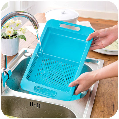 Multifunctional Chopping Board with Drain Basket