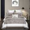 4-Piece Cotton Embroidered Bedding Set