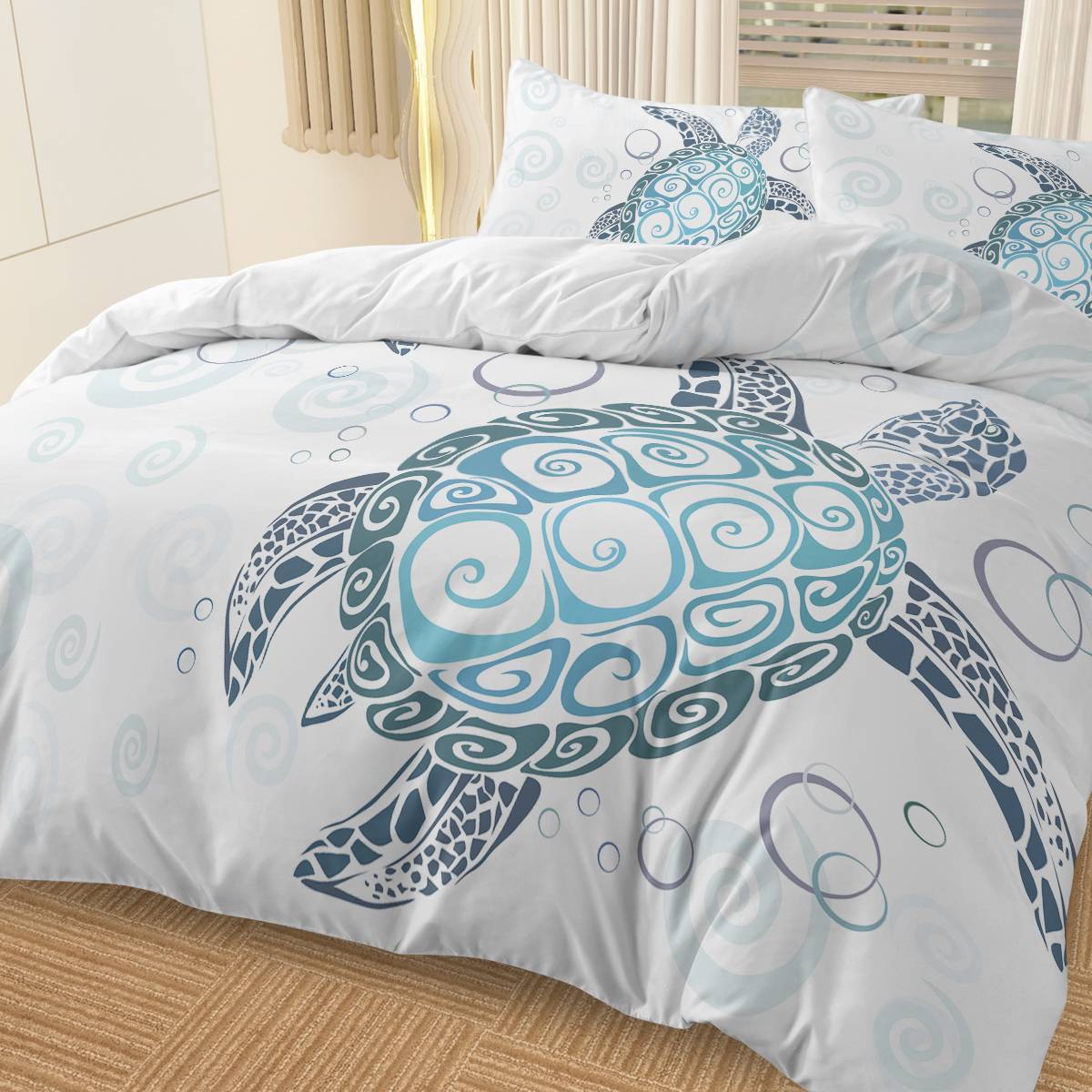 3-Piece Ocean Turtle Bedding Set