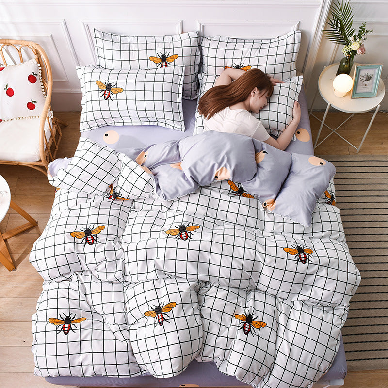 4-Piece Aloe Cotton Printed Bedding Set