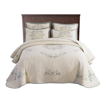 European Embroidered Cotton Quilt Cover