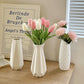 Elegant White Tulip Vase