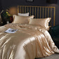 Luxury Double-Sided Silk 4-Piece Bedding Set.