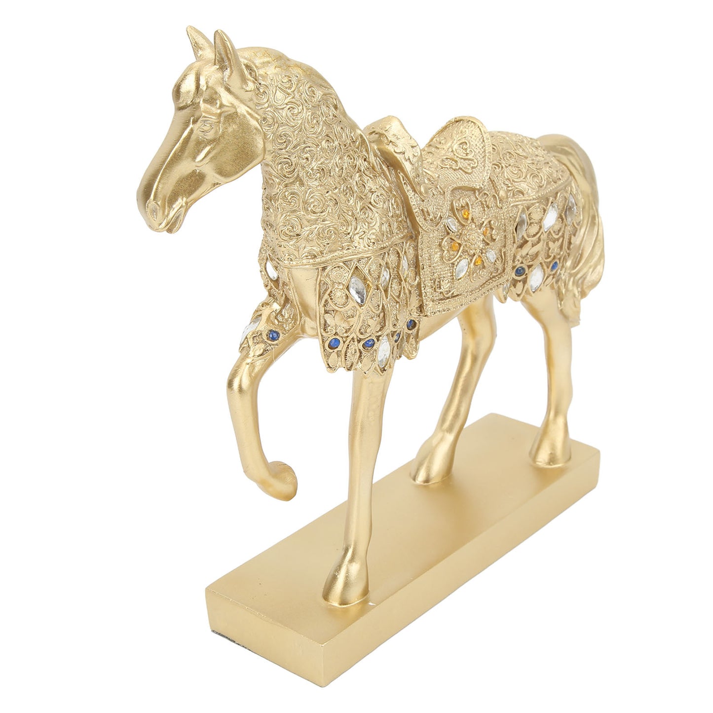 Golden Horse Figurine