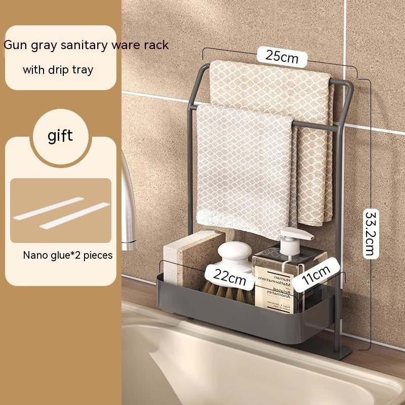 Rag Draining Storage Rack