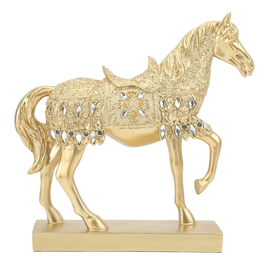 Golden Horse Figurine