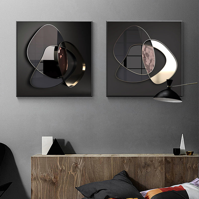 Modern 3D Metal Wall Art Canvas