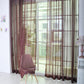 Solid Color Glass Mesh Curtains Transparent Color Ready-made Curtain