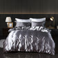 Luxury Double-Sided Silk 4-Piece Bedding Set.