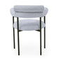 Upholstered Armchair Dining Chairs With Metal Legs