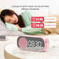 Bluetooth Music Alarm Clock with LED Mirror & FM Radio