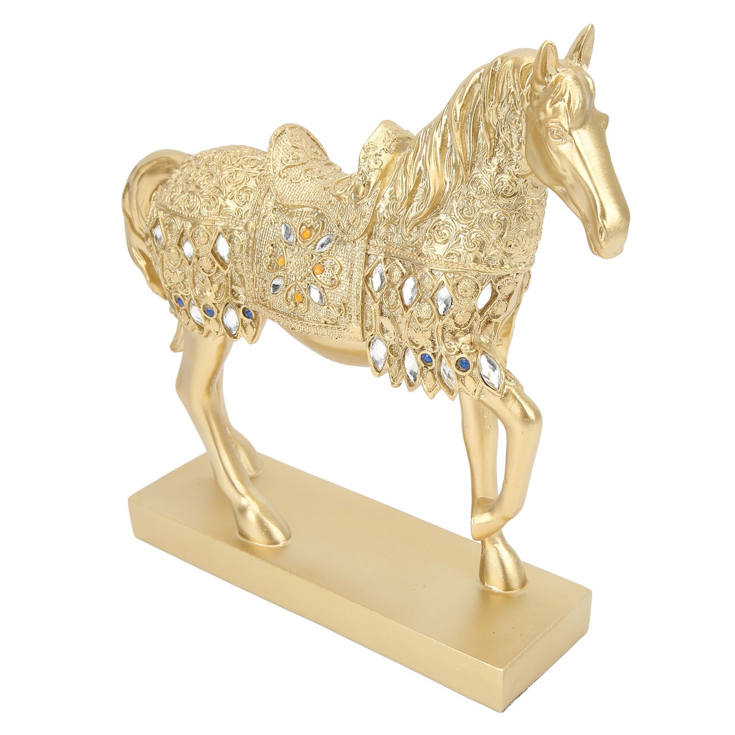 Golden Horse Figurine