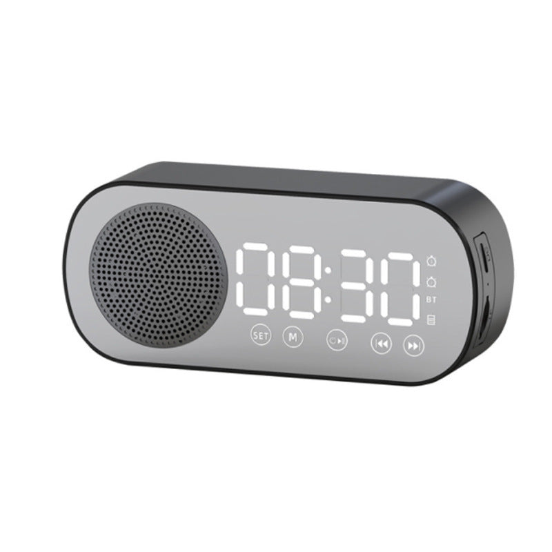 Bluetooth Music Alarm Clock with LED Mirror & FM Radio