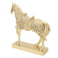 Golden Horse Figurine