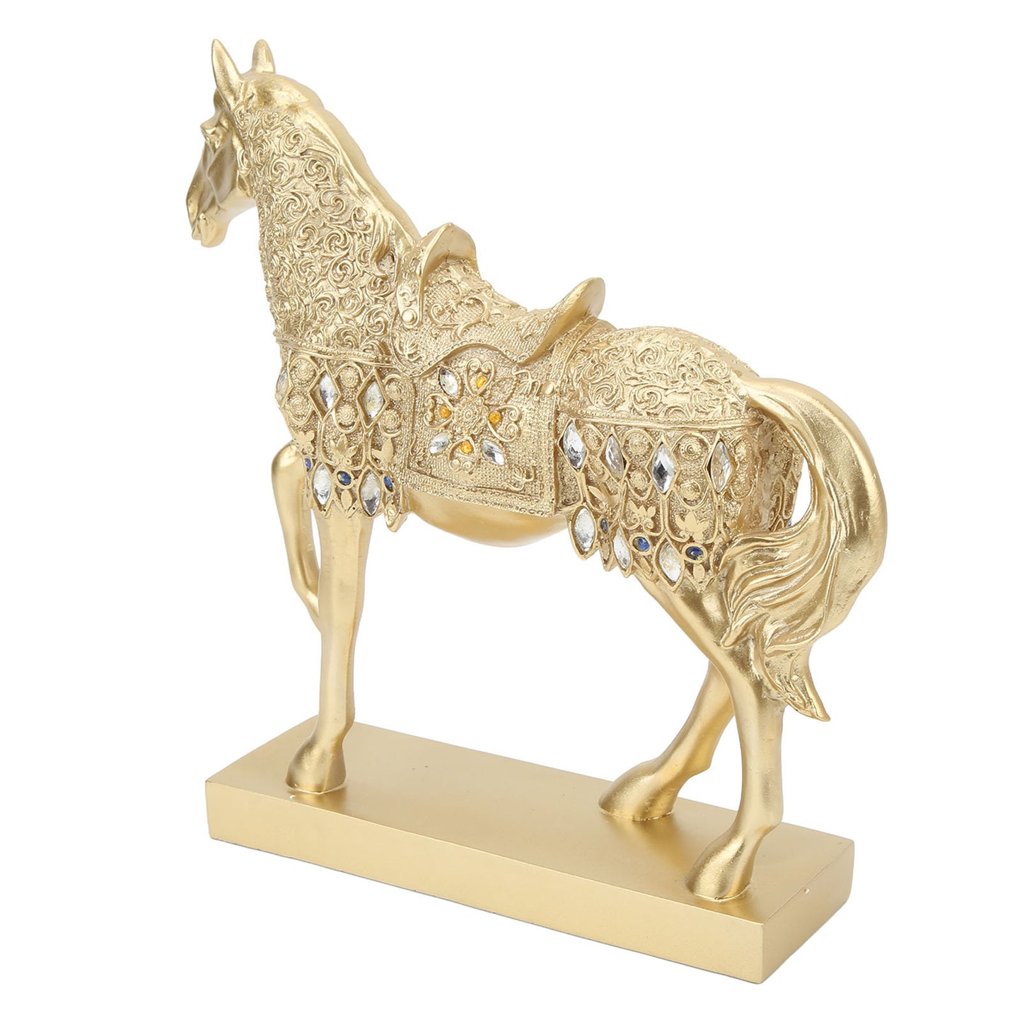 Golden Horse Figurine