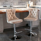 2-Piece Rotating Velvet Bar Stools