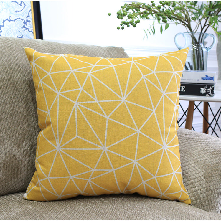 Nordic Geometric Throw Pillow