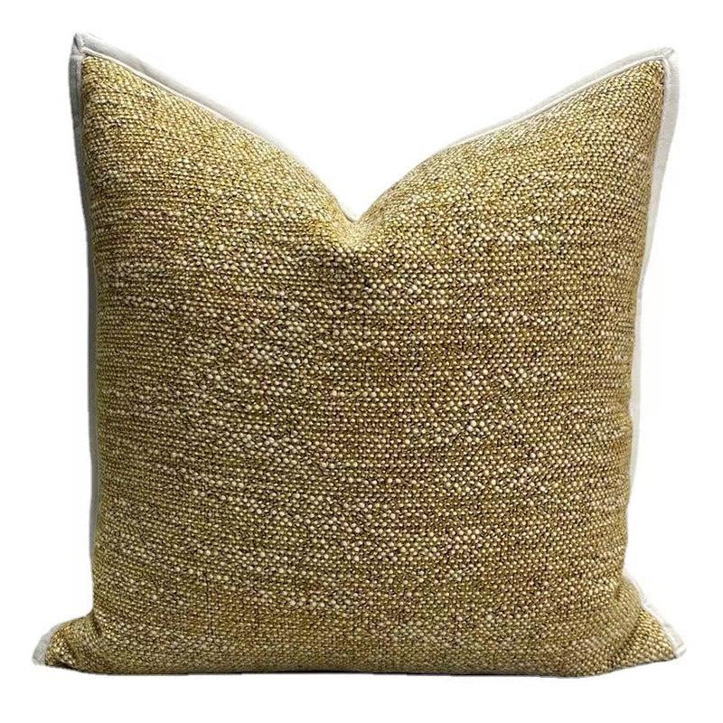 Simple Linen Tea Throw Pillow Cover