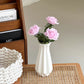 Elegant White Tulip Vase