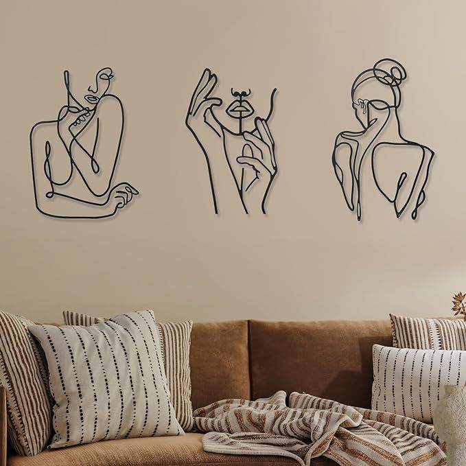 Woman Silhouette Metal Wall Art