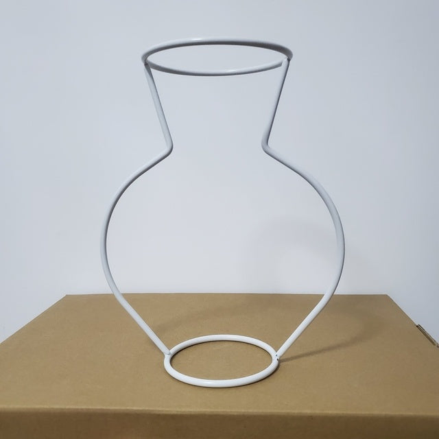 White Retro Iron Vase