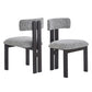 Set of 2 Armless Upholstered Dining Chairs